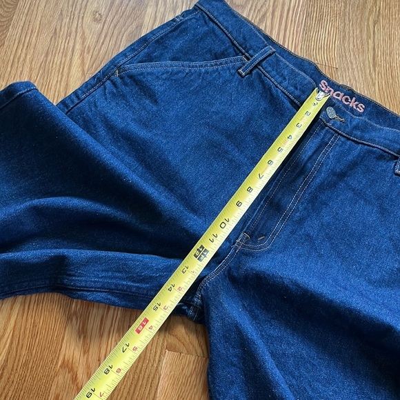 Mother SNACKS! The Fun Dip Utility Puddle Jeans in Cold Brew NWT Size 34 - Picture 12 of 16